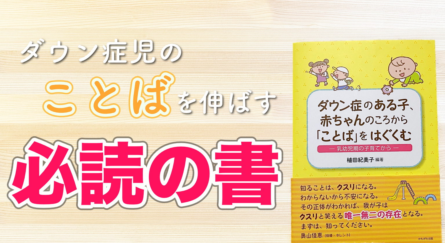 ダウン症の赤ちゃんのことばを育てるには必読の書 【ダウン症関連本